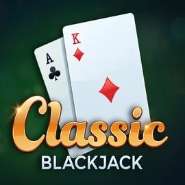 Classic Blackjack logo by Red Tiger Gaming at LuckyVibe Casino