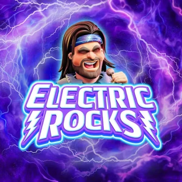 Electric Rocks slot icon by Inspired Gaming, available at LuckyVibe Casino