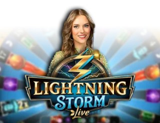 Lightning Storm online game logo by Evolution on luckyvibecasino.at