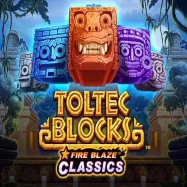 Fire Blaze: Toltec Blocks slot visual from Rarestone Gaming available on luckyvibecasino.at