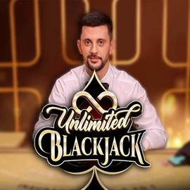 Official Live Casino logo: Unlimited Blackjack by Ezugi at LuckyVibe Casino